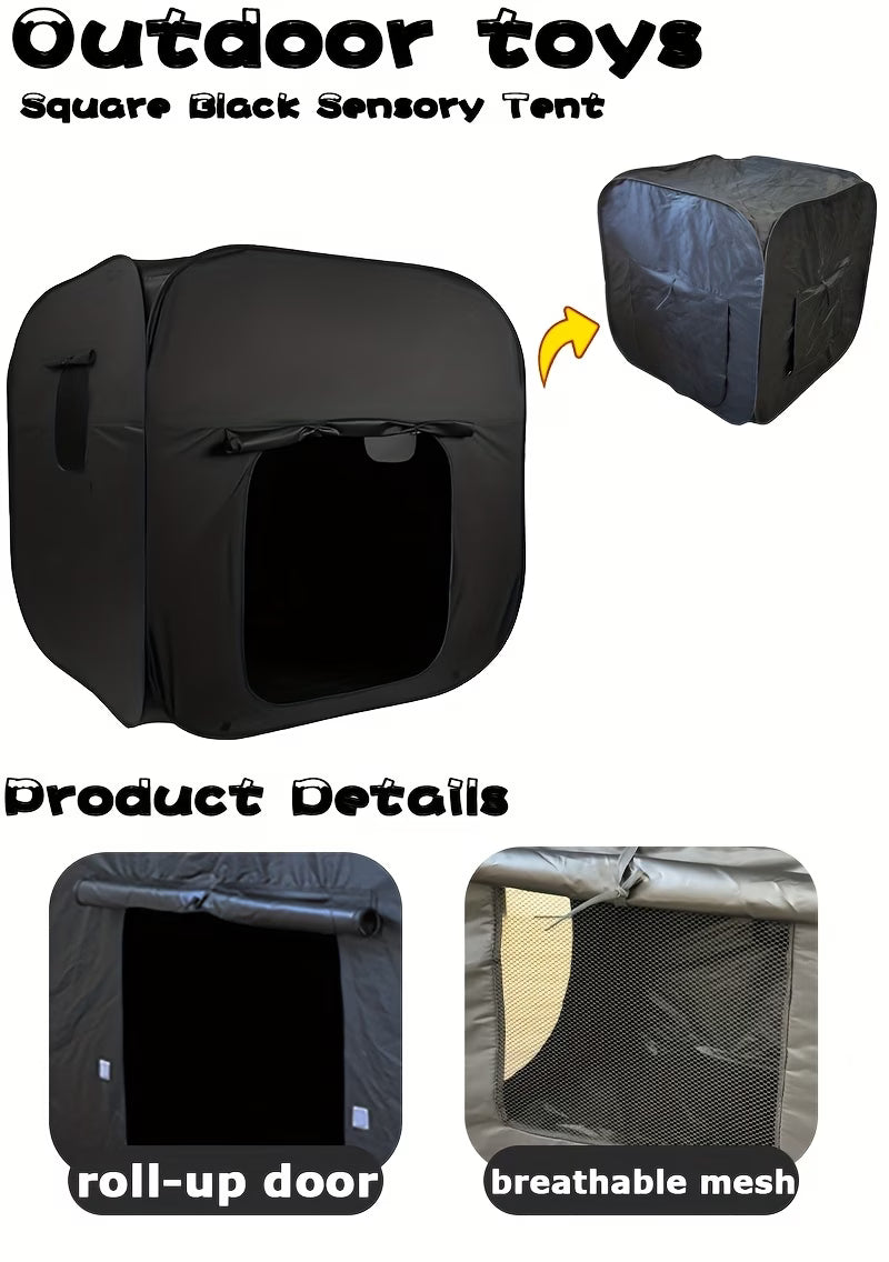 Large Black Sensory Tent – Calm Corner for Children