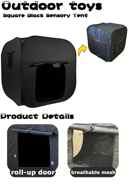 Large Black Sensory Tent – Calm Corner for Children