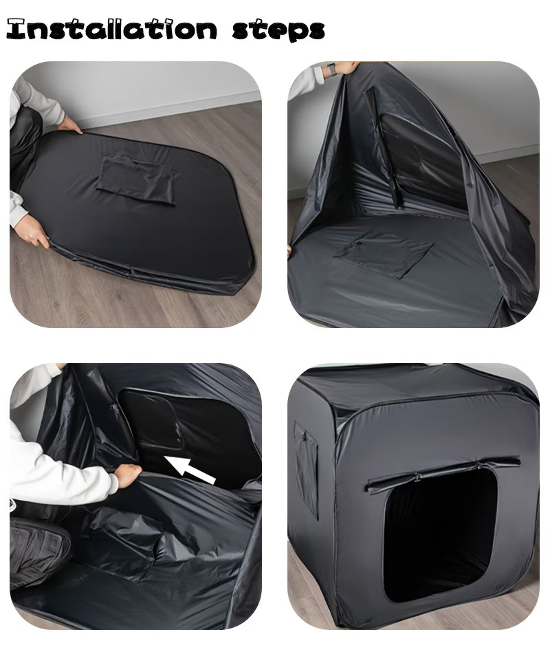 Large Black Sensory Tent – Calm Corner for Children